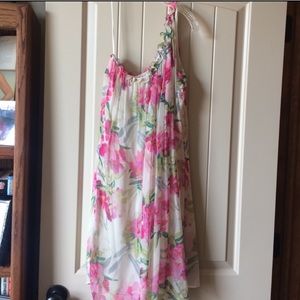 Elizabeth & James Floral one shoulder dress